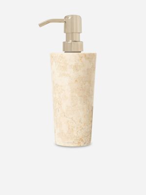 Beige Marble Soap Dispenser