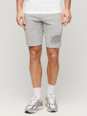 Men's Superdry Grey Athletic graphic Shorts