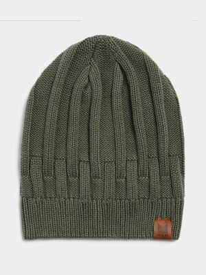 Men's Markham Cotton Rib Sage Beanie