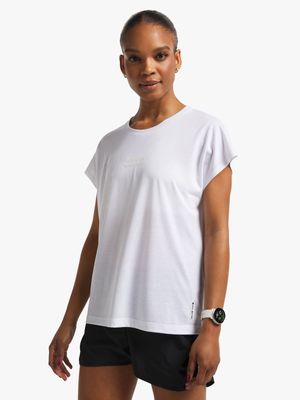 Womens TS Dolman Surface Interest White Tee