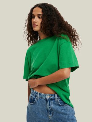 Women's Cotton On Green The Boxy Oversized T-shirt