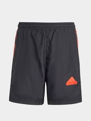 Boys adidas Hot Woven Black Shorts