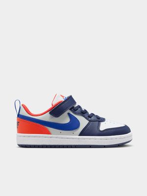 Junior Pre-School Nike Court Borough Recraft Orange/Navy/Blue Low Sneakers