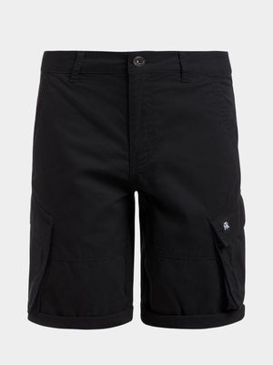 Jet Older Boys Black Cargo Shorts