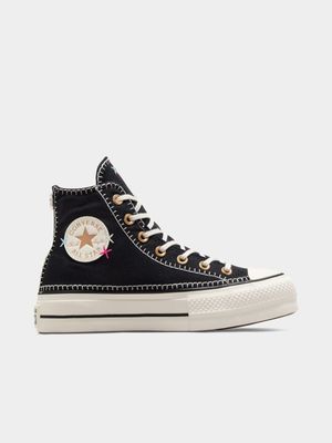 Converse Women's CTAS Crafte Platform Black Sneaker