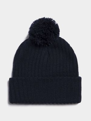 Jet Infant Boys Navy Beanie