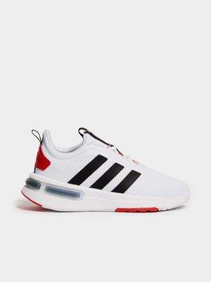 Junior Grade School adidas Racer TR23 White/Black/Orange Running Shoes