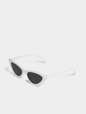 Jet Older Girls White Cat Eye Sunglasses