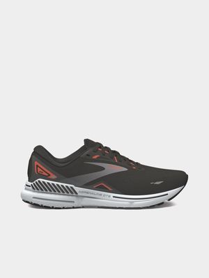 Mens Brooks Adrenaline GTS 23 Black/White/Red Running Shoes