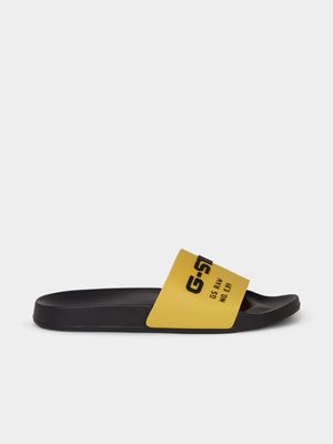 G-Star Men's Cart V Tpu Black/Ochre Slides