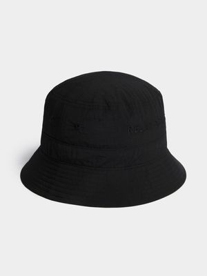 Men's Relay Jeans Crinkle Bucket Black Hat