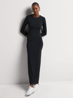 Y&G Polyamide Long Sleeve Column Dress