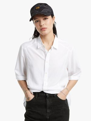 G-Star Women's Military Button Down White Shirt