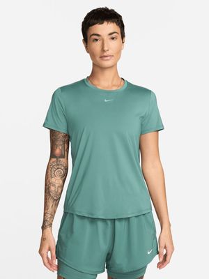 Womens Nike One Classic Dri-Fit Green Tee