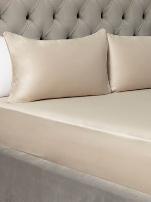 Grace Softest Gold Seal Certified Egyptian Cotton 200 Thread Count Fitted Sheet Stone