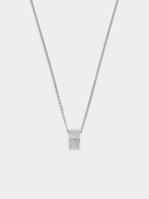 Stainless Steel Barrel Prayer Pendant