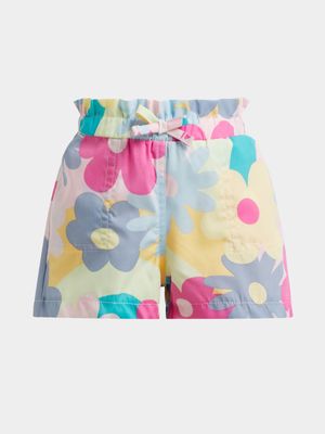 Younger Girl's Floral Print Shorts