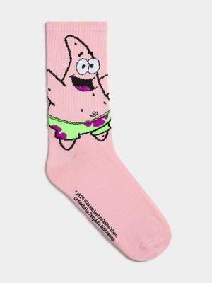 Men's Pink Patrick Socks