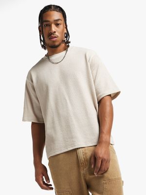 Men's Natural Seersucker Top