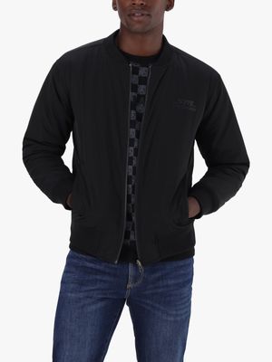 Men's Steve Madden Black Giovanni Bomber Jacket