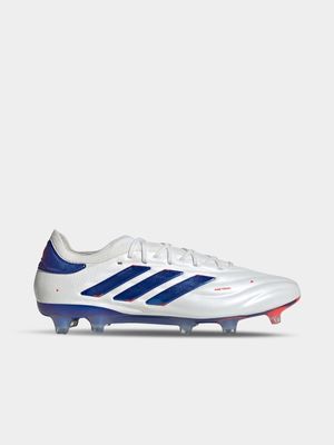 Mens adidas Copa Pure 2 Elite KT FG White/Blue Boots