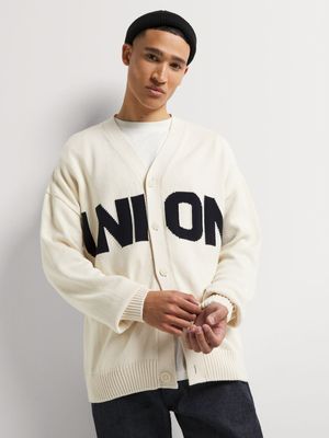 Men's Union-DNM Cream Cardigan