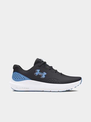 Mens Under Armour Charged Surge 4.0 Charcoal/Blue Running Shoes