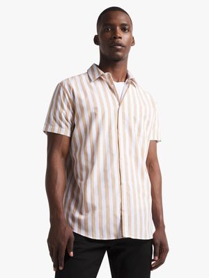 Jet Men's Stone/White Striped Polin Shirt