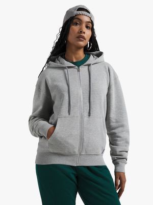 Redbat Classics Women's Grey Melange Hoodie