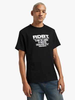 Redbat Men's Black Graphic T-Shirt