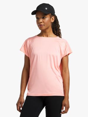 Womens TS Performance Dolman Coral Tee