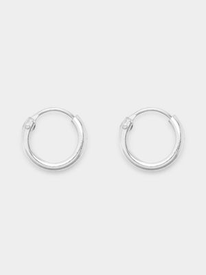 Sterling Silver 8mm Hoop Earrings