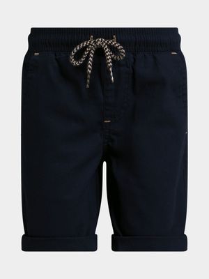 Jet Younger Boys Navy Woven Shorts