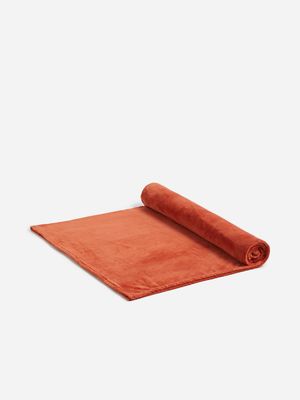 Jet Home Kids Burnt Orange 220 GSM Fleece Blanket 150x180