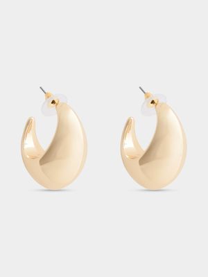 Curved Hoop Earrings