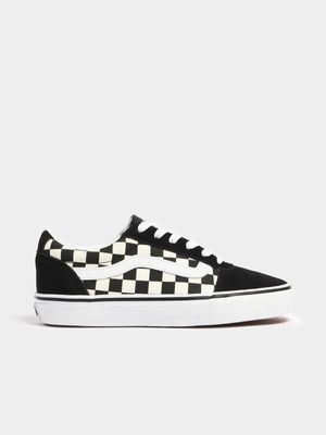 Womens Vans Ward Checkerboard Black/White