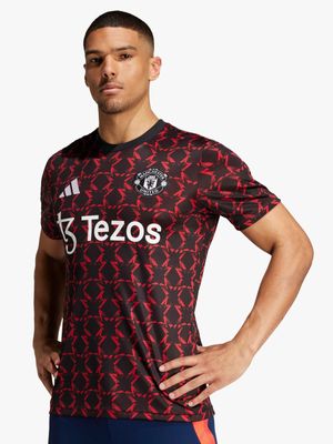 Mens adidas Manchester United Pre-Match Jersey