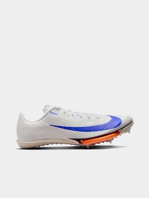 Mens Nike Maxfly 2 Blueprint White/Blue Sprinting Spikes