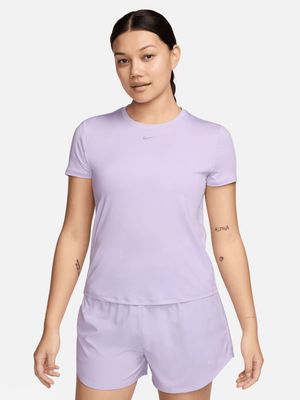 Womens Nike One Classic Dri-Fit Lilac Tee