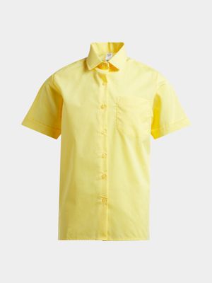 Jet Boys Maize Short Sleeve School Shirt