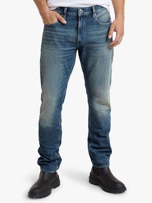 G-Star Men's Mosa Straight Faded Blue Jeans