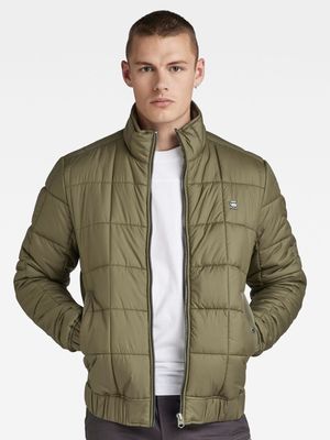 G-Star Men's Meefic Quilted Green Jacket