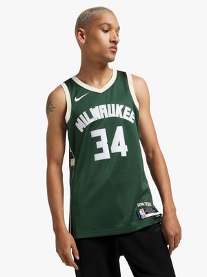 Nike Men's Milwaukee Bucks Icon Edition Dri-FIT NBA Swingman Jersey