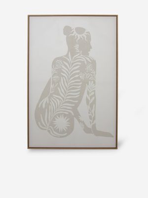 Framed Patterned Nude No.1 80x120cm