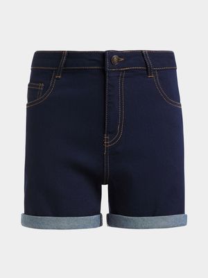 Jet Younger Girls Dark Wash Denim Shorts