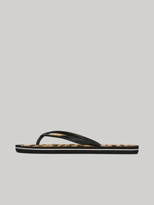 Women's Superdry Black Vintage Vegan Flip Flops