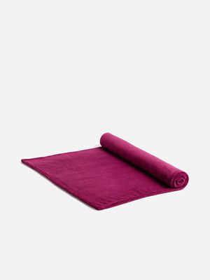 Jet Home Plum Fleece Blanket 150x180