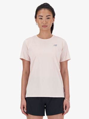 Womens New Balance Pink Tee