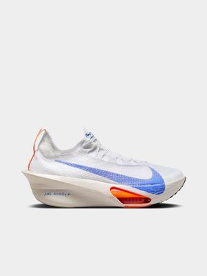 Mens Nike Air Zoom Alphafly Next% 3 White/Blue/Orange Running Shoes