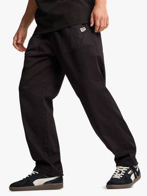 Puma Men's Downtown Parachute Woven Black Pants